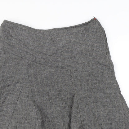 Per Una Womens Grey   Flare Skirt Size 14