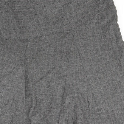 Per Una Womens Grey   Flare Skirt Size 14