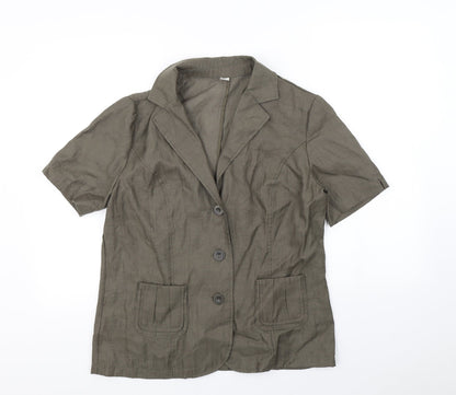 Womens UK Size 12 Preworn Green Jacket