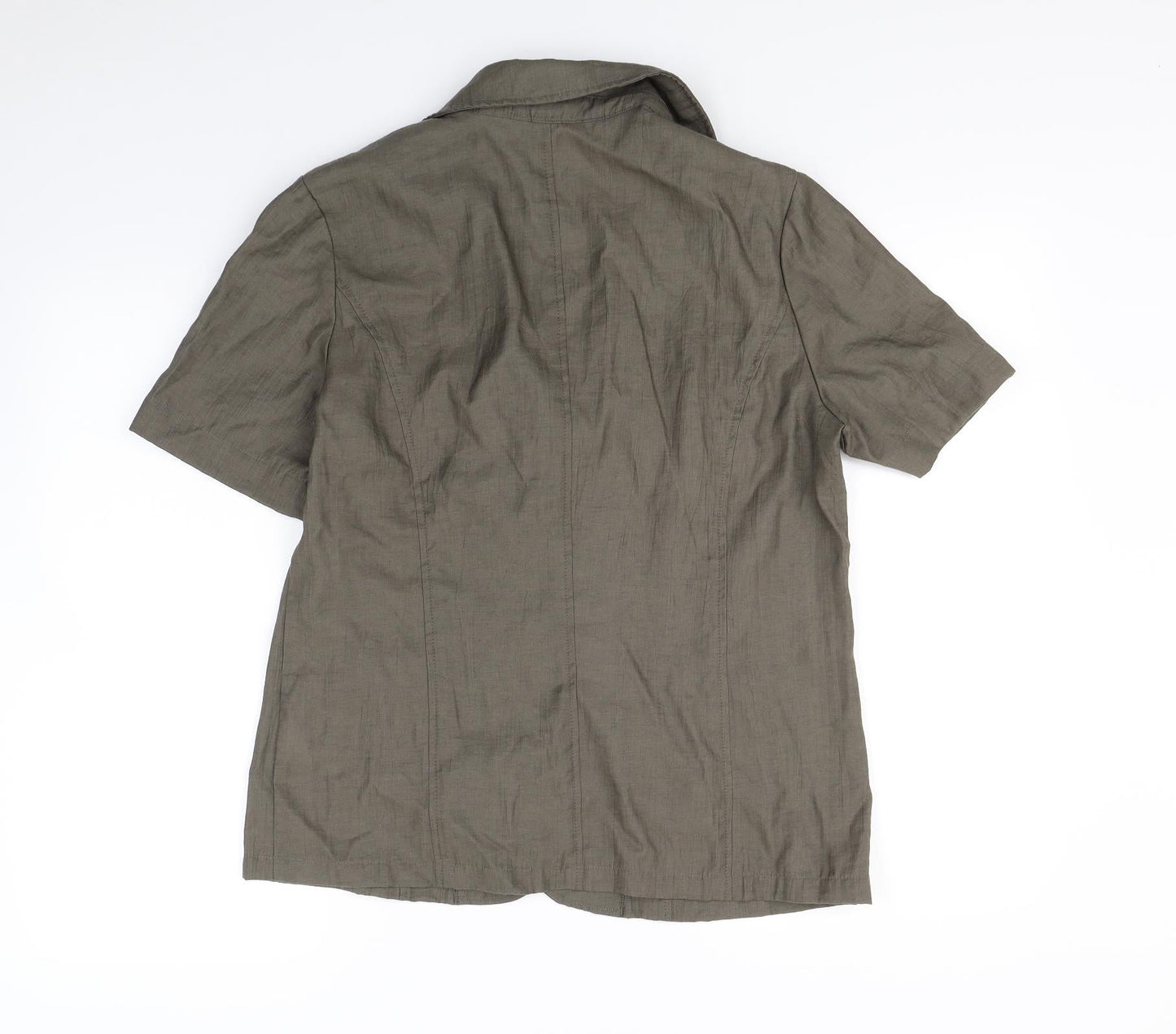 Womens UK Size 12 Preworn Green Jacket