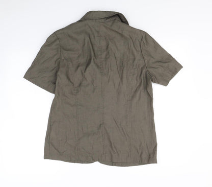 Womens UK Size 12 Preworn Green Jacket