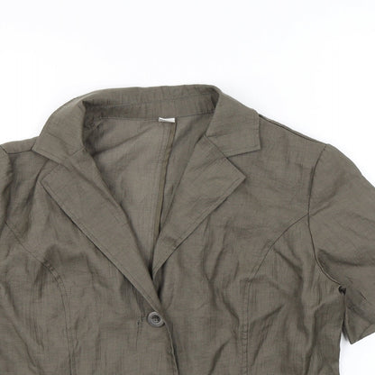 Womens UK Size 12 Preworn Green Jacket