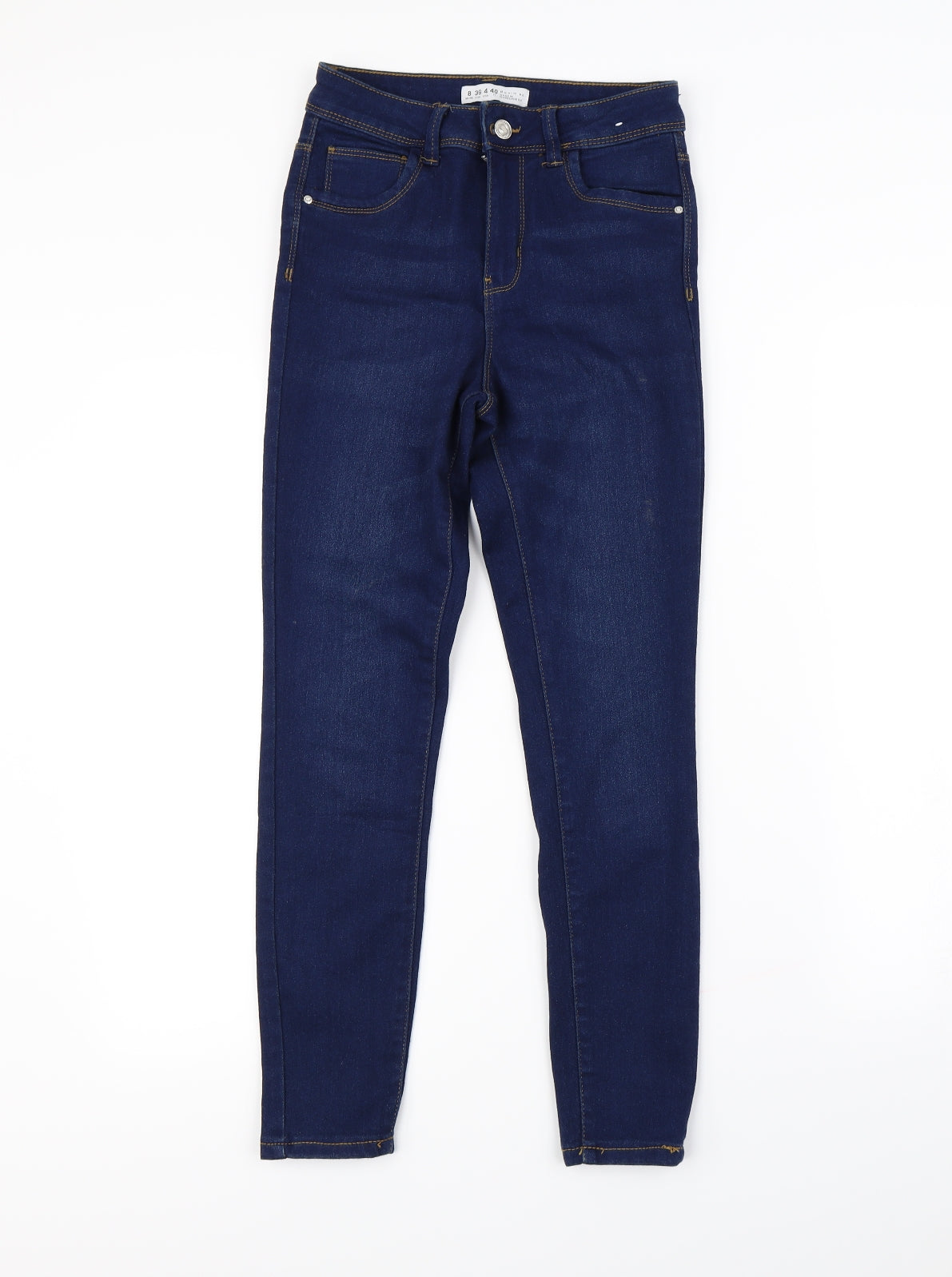 Denim & Co. Womens Blue   Straight Jeans Size 8 L27 in