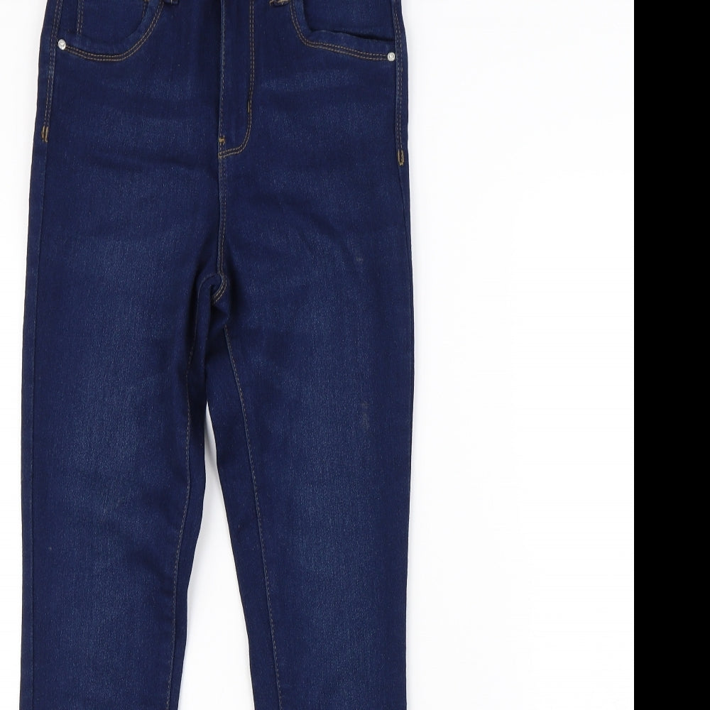 Denim & Co. Womens Blue   Straight Jeans Size 8 L27 in