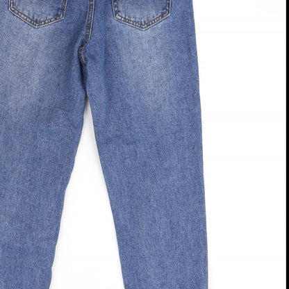 Boohoo Womens Blue   Straight Jeans Size 8 L28 in