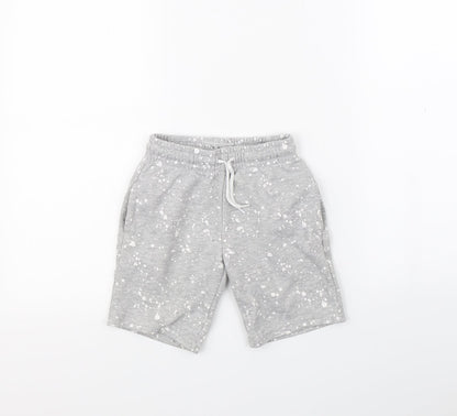 Primark Boys Grey Polka Dot  Sweat Shorts Size 6 Years