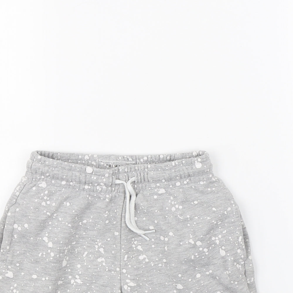 Primark Boys Grey Polka Dot  Sweat Shorts Size 6 Years
