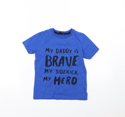 George Boys Blue   Basic T-Shirt Size 5 Years