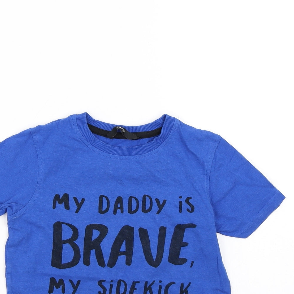 George Boys Blue   Basic T-Shirt Size 5 Years