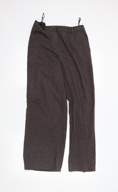 TU Womens Brown   Trousers  Size 14 L28 in
