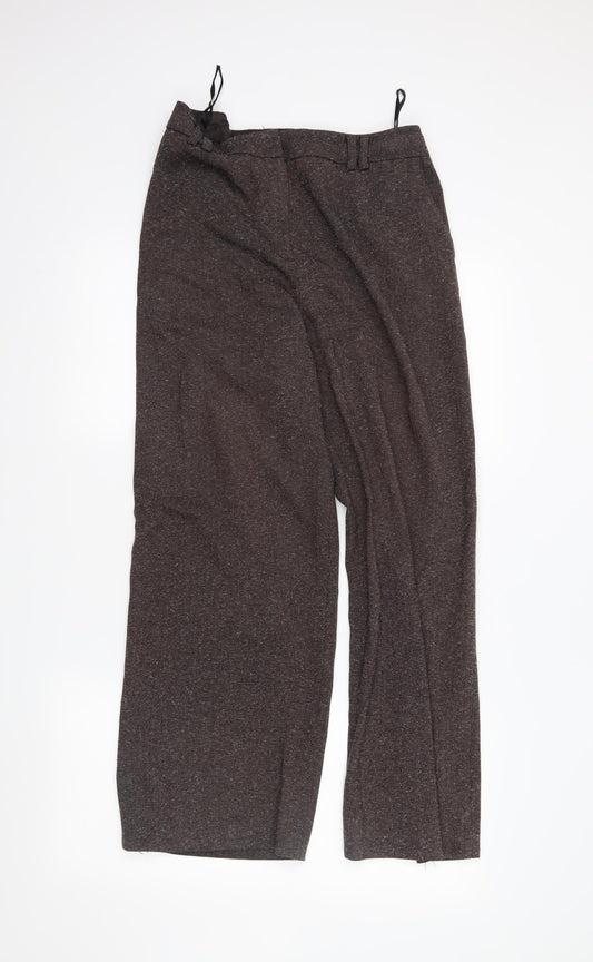 TU Womens Brown   Trousers  Size 14 L28 in