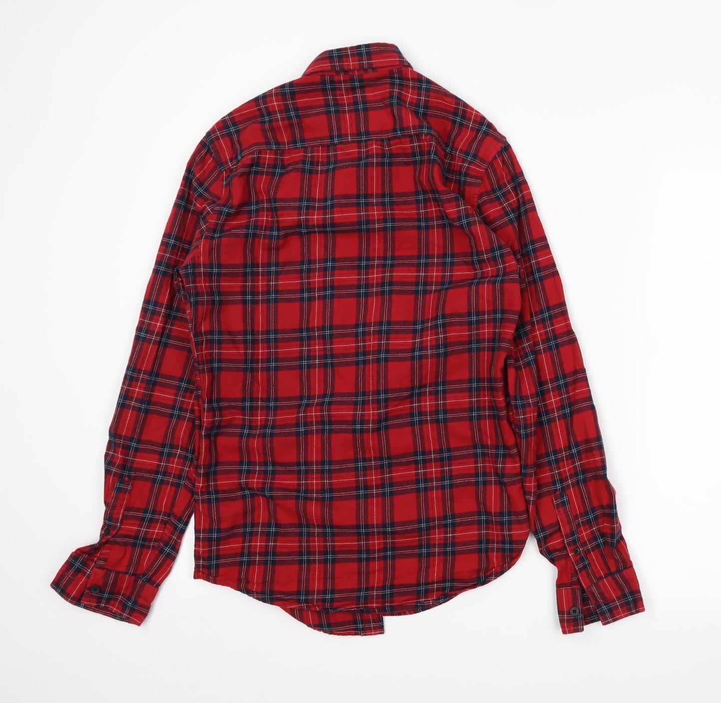Mens UK Size XS newlook Red  Button-Up Long Sleeve Casual Shirt