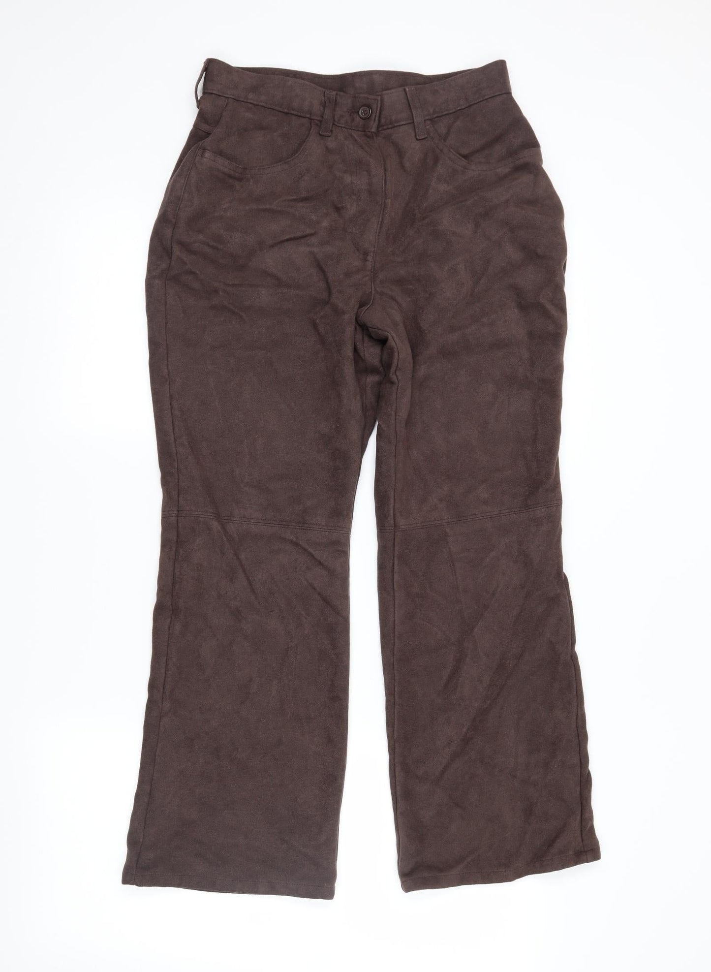 Womens UK Size 10 Marks and Spencer Regular Fit  Brown Trousers