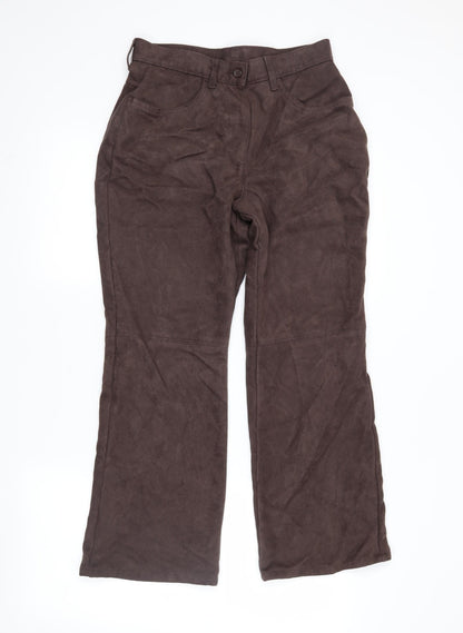 Womens UK Size 10 Marks and Spencer Regular Fit  Brown Trousers