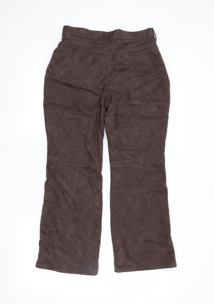 Womens UK Size 10 Marks and Spencer Regular Fit  Brown Trousers