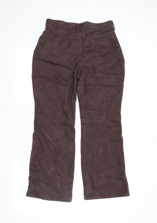 Womens UK Size 10 Marks and Spencer Regular Fit  Brown Trousers