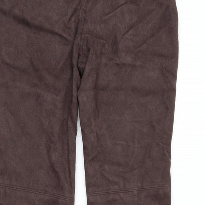 Womens UK Size 10 Marks and Spencer Regular Fit  Brown Trousers