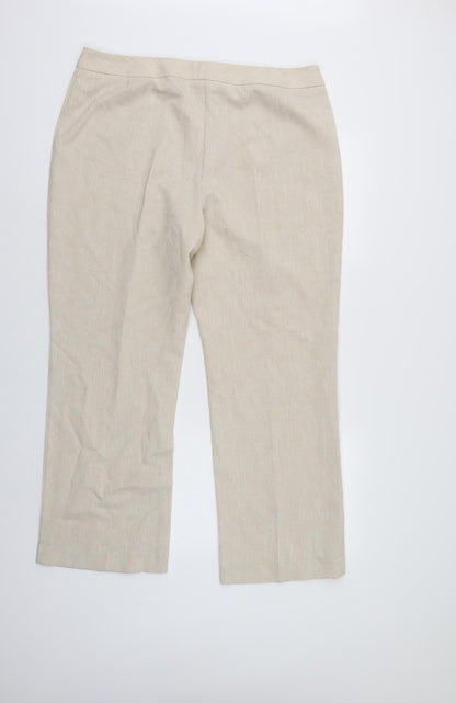 Marks & Spencer` Womens Ivory   Trousers  Size 18 L26 in