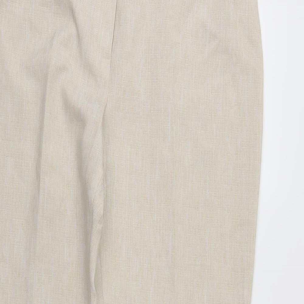 Marks & Spencer` Womens Ivory   Trousers  Size 18 L26 in
