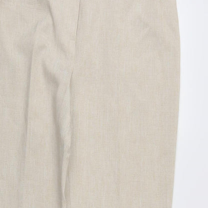 Marks & Spencer` Womens Ivory   Trousers  Size 18 L26 in