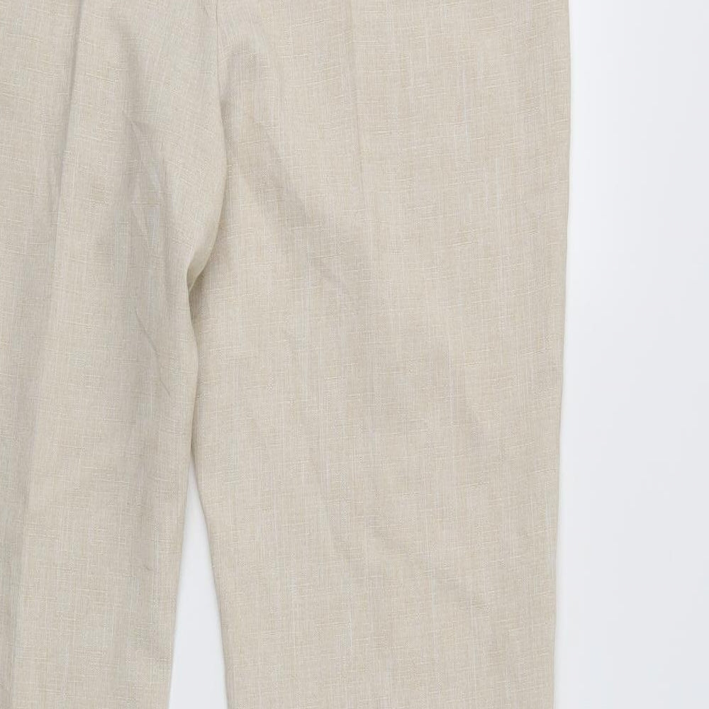 Marks & Spencer` Womens Ivory   Trousers  Size 18 L26 in