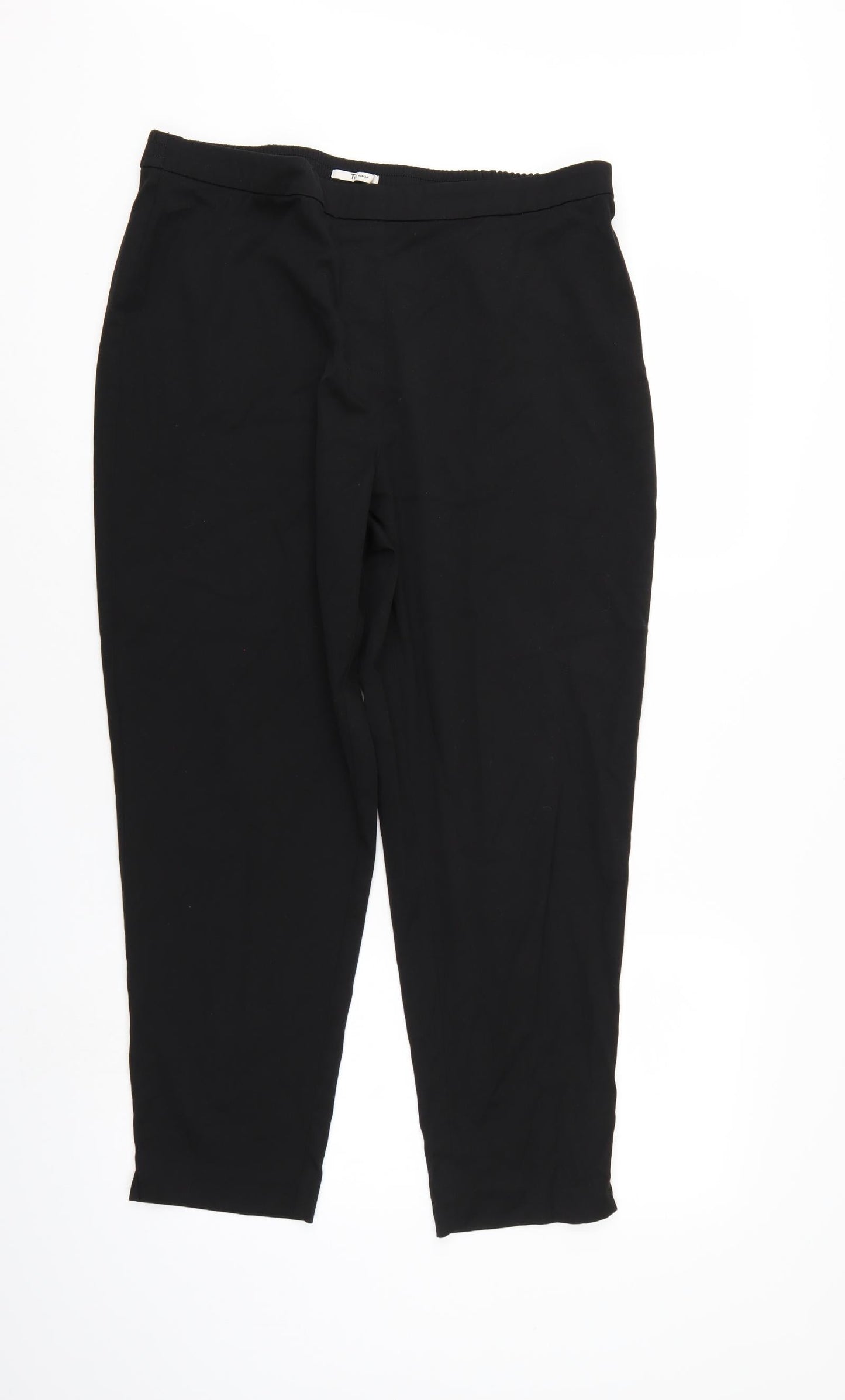 TU Womens Black   Trousers  Size 16 L25 in