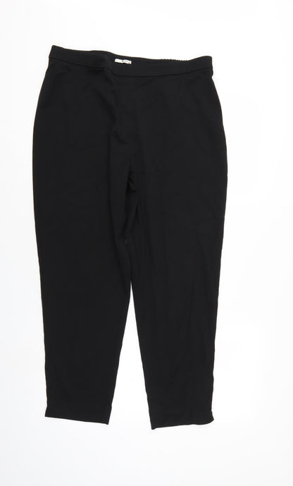 TU Womens Black   Trousers  Size 16 L25 in
