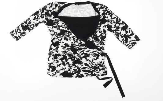 Evie Womens Multicoloured Floral  Tunic Blouse Size 16