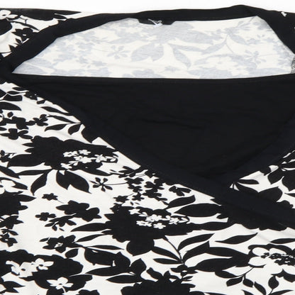 Evie Womens Multicoloured Floral  Tunic Blouse Size 16