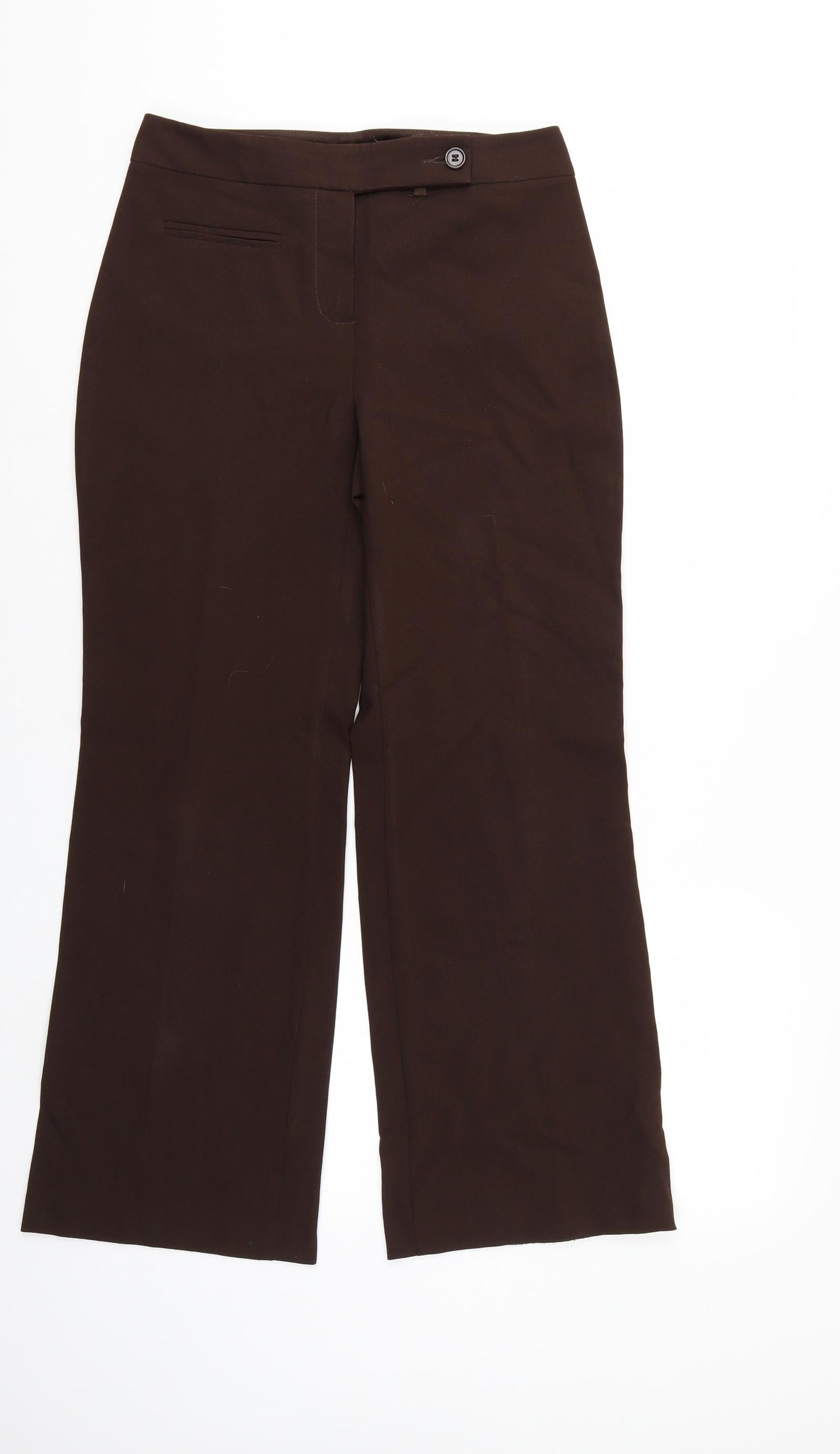 Womens UK Size 8 Marks and Spencer Regular Fit  Brown Trousers
