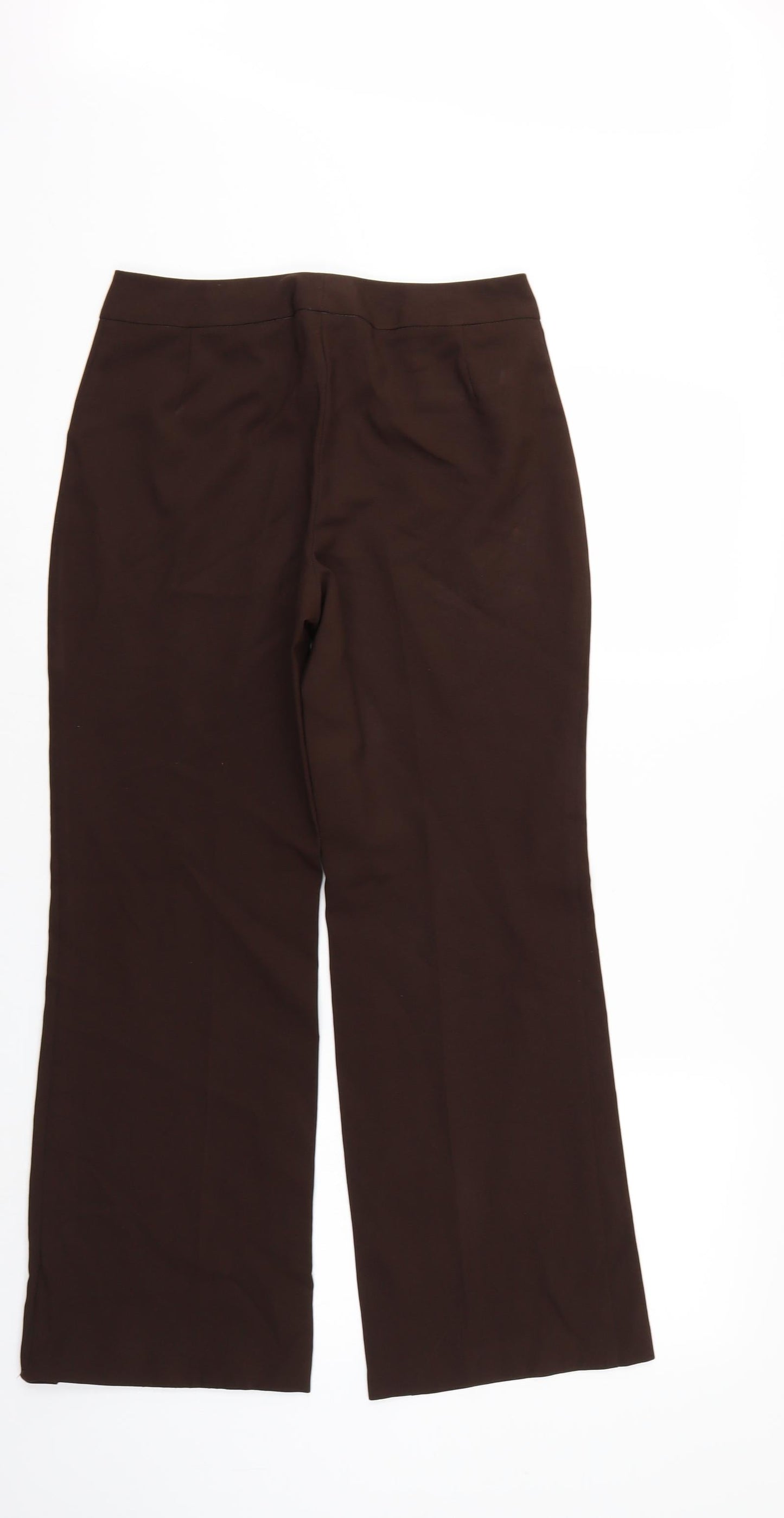 Womens UK Size 8 Marks and Spencer Regular Fit  Brown Trousers