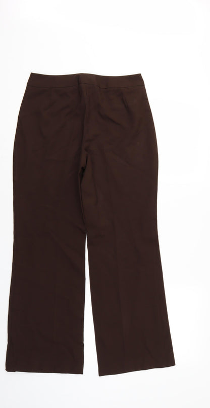 Womens UK Size 8 Marks and Spencer Regular Fit  Brown Trousers