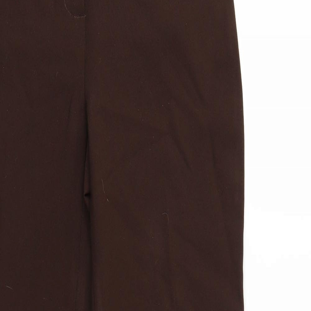Womens UK Size 8 Marks and Spencer Regular Fit  Brown Trousers