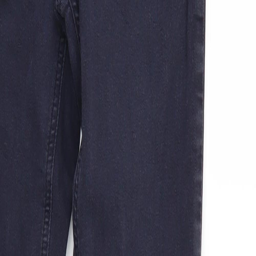 Zara Womens Blue  Denim Straight Jeans Size 6 L30 in