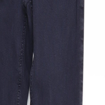 Zara Womens Blue  Denim Straight Jeans Size 6 L30 in