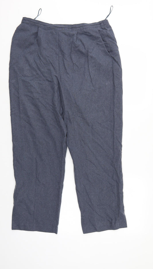Womens UK Size 14 Bonmarché Regular Fit  Grey Trousers