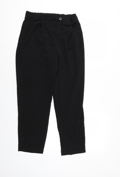 Womens UK Size 6 Divided Regular Fit Cropped Black Trousers