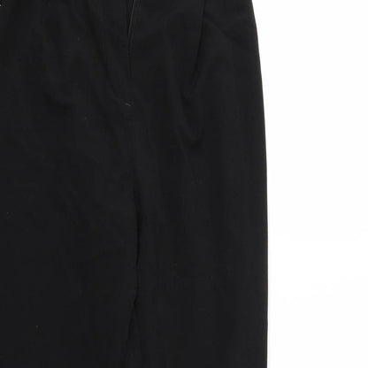 Womens UK Size 6 Divided Regular Fit Cropped Black Trousers