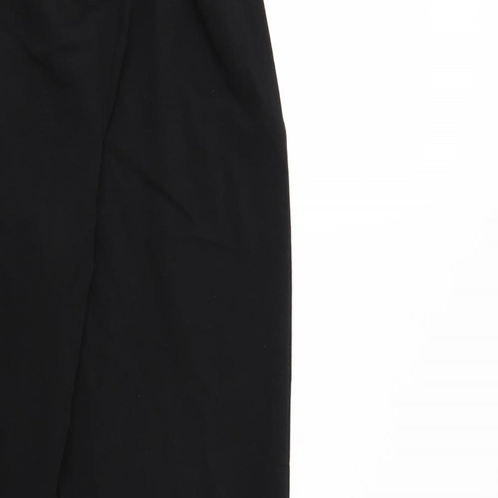 Womens UK Size 6 Divided Regular Fit Cropped Black Trousers