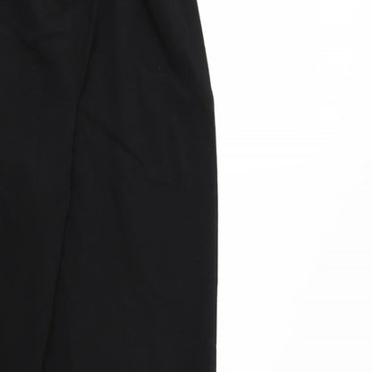 Womens UK Size 6 Divided Regular Fit Cropped Black Trousers