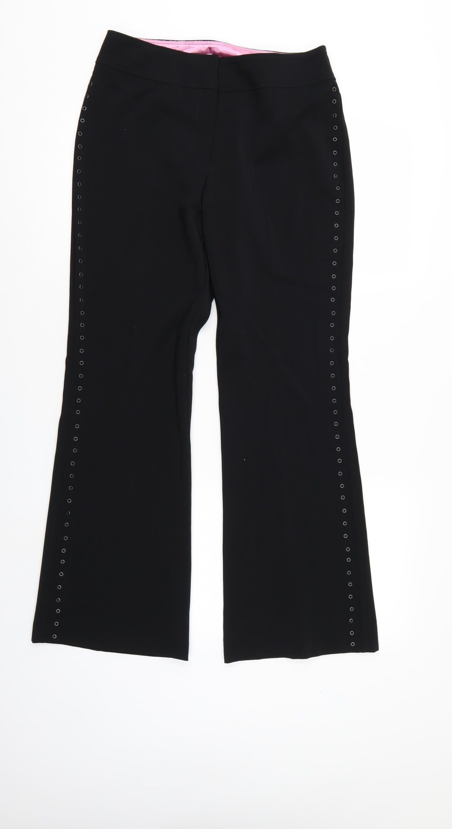 Womens UK Size 10 Dorothy Perkins Regular Fit  Black Trousers