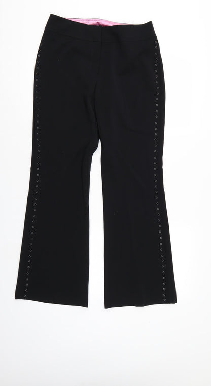 Womens UK Size 10 Dorothy Perkins Regular Fit  Black Trousers