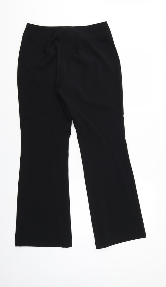 Womens UK Size 10 Dorothy Perkins Regular Fit  Black Trousers