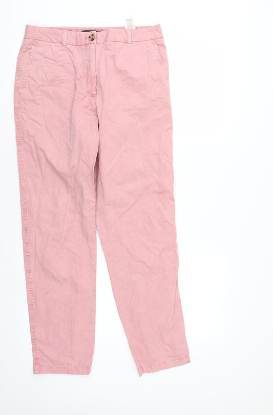 M&S Womens Pink   Straight Jeans Size 10 L27 in