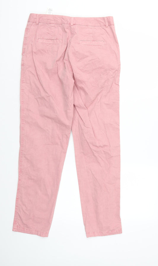 M&S Womens Pink   Straight Jeans Size 10 L27 in