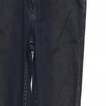 Womens UK Size 10 H&M Regular Fit Tapered Black Jeans