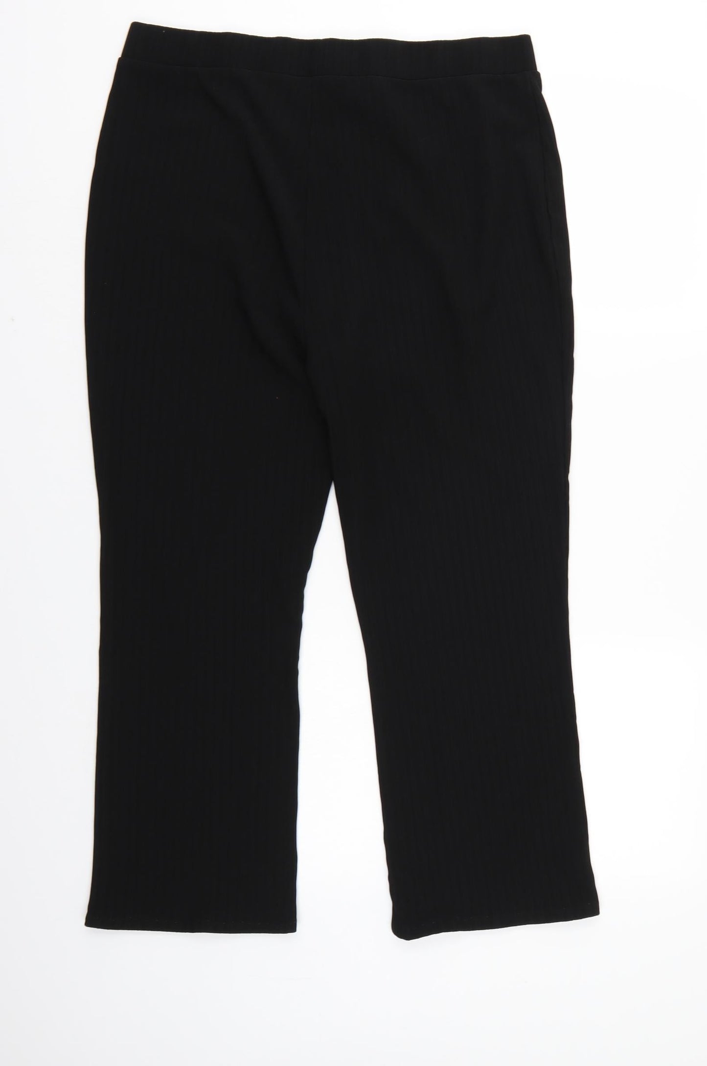 Womens UK Size 18 Papaya Regular Fit  Black Trousers