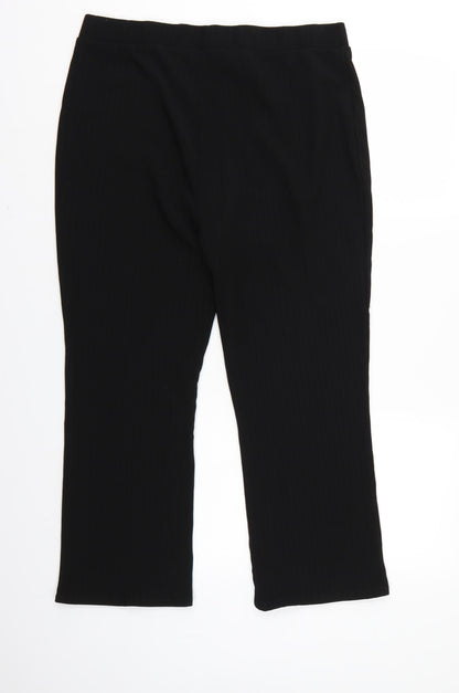 Womens UK Size 18 Papaya Regular Fit  Black Trousers