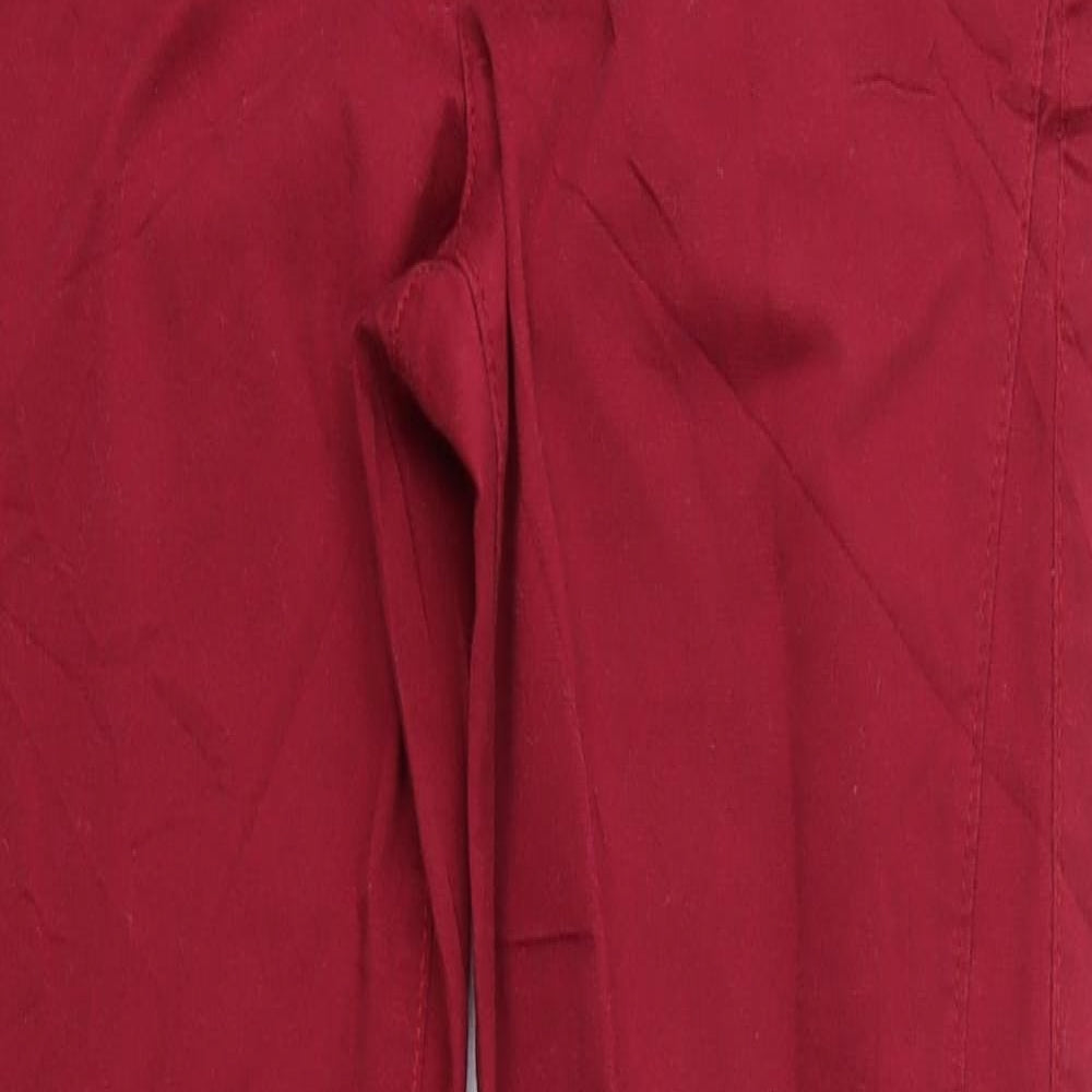 Womens UK Size 10 Papaya Regular Fit Straight Red Jeans