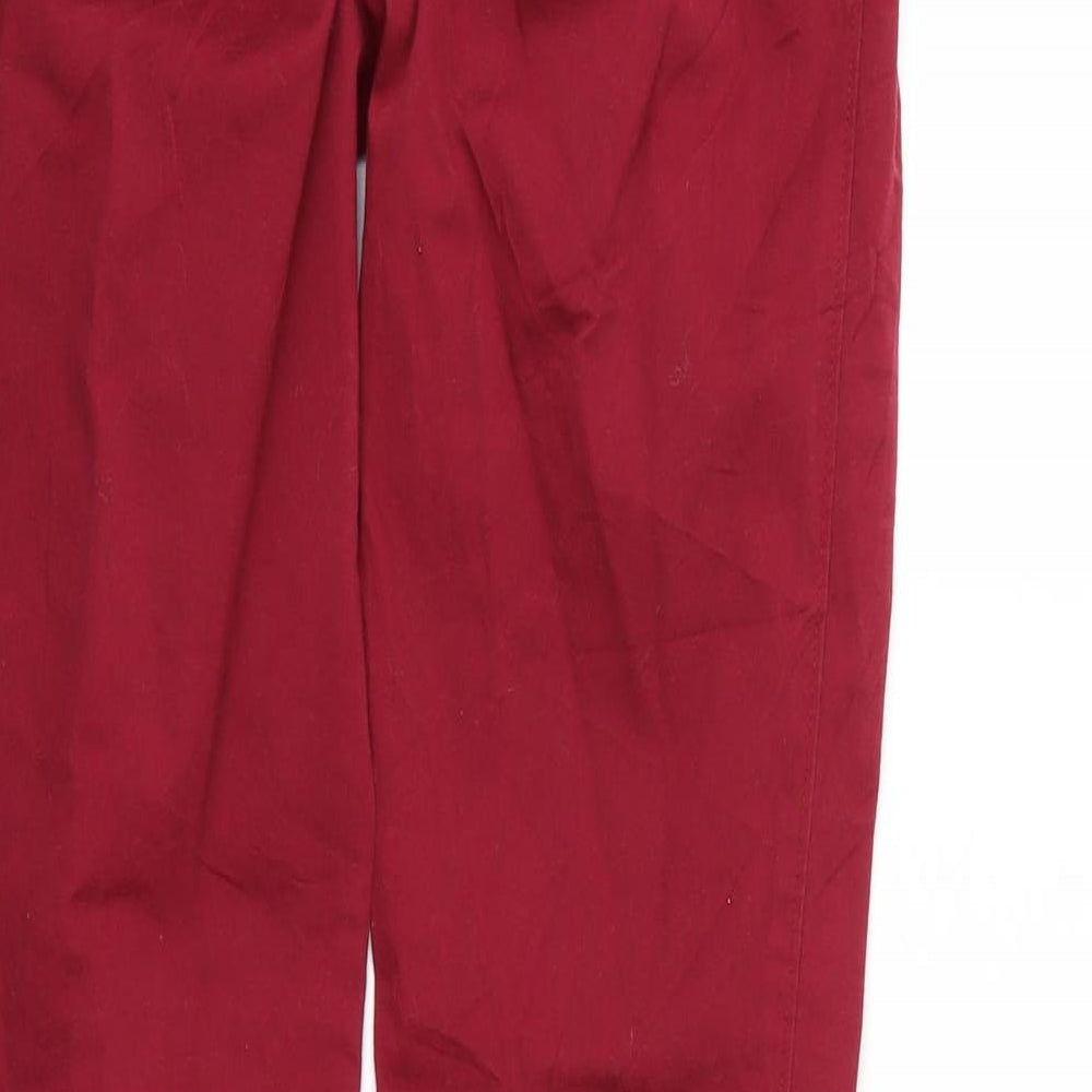 Womens UK Size 10 Papaya Regular Fit Straight Red Jeans